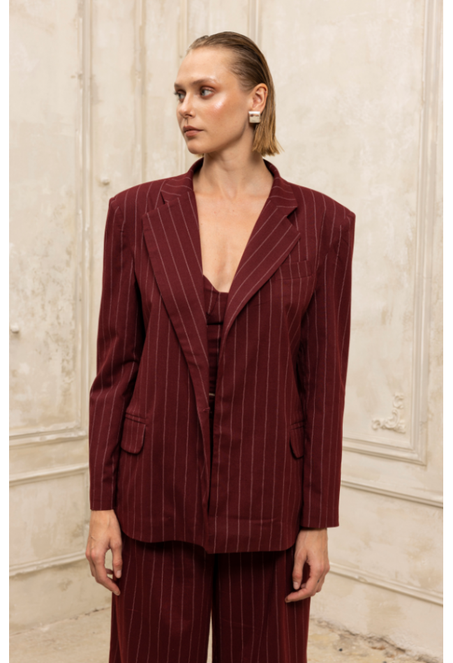 ΣΑΚΑΚΙ ΜΠΟΡΝΤΩ ΡΙΓΑ CIEL CONCEPT Pinstripe Allure Blazer