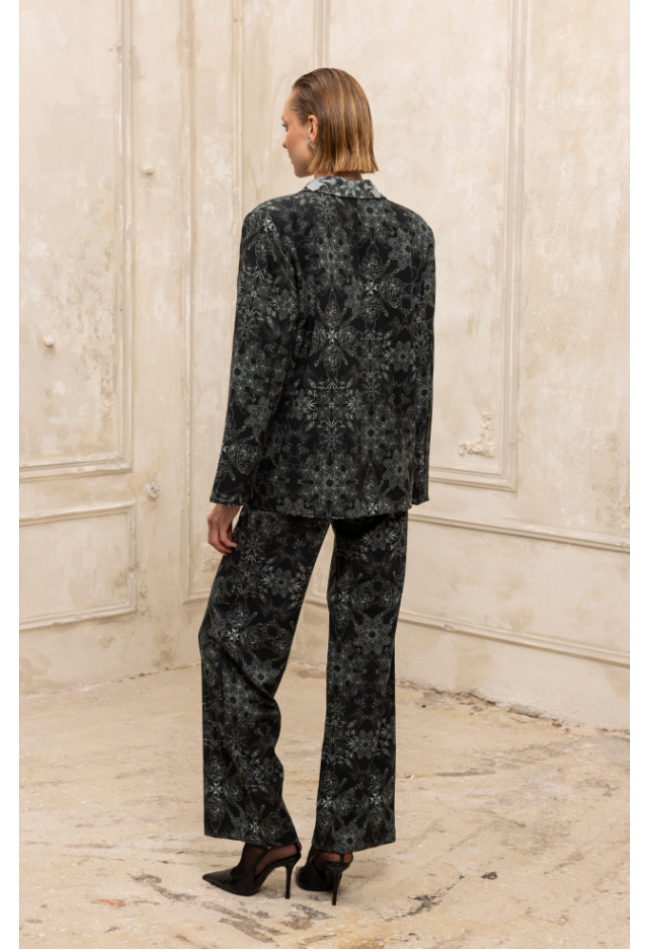 ΠΑΝΤΕΛΟΝΙ ΕΜΠΡΙΜΕ  ΜΑΥΡΟ CIEL CONCEPT Caleidoscope Lace Pant