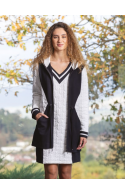 ΜΠΟΥΦΑΝ ΜΑΥΡΟ-ΑΣΠΡΟ MALOKA FASHION MARCELA MK 242040101